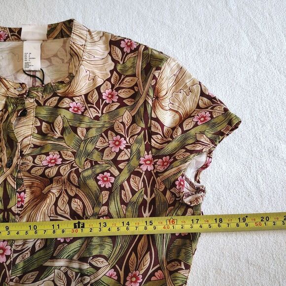 Morris & Co x H&M Pimpernel Floral Fit & Flare Dress Size 6 Cottagecore Boho - Picture 8 of 10